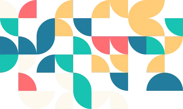 bauhaus Seamless geometric pattern with abstract shapes creating a visually appealing repetitive design that could be used as a background for web or mobile applications for a modern and trendy look.