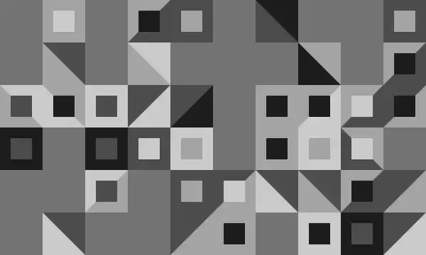 bauhaus2 A geometric pattern with a variety of squares and rectangles overlapping and interspersed in a seemingly random arrangement, conveying a sense of digital or abstract modern art, suitable for backgrounds or texture overlays in web and app design.