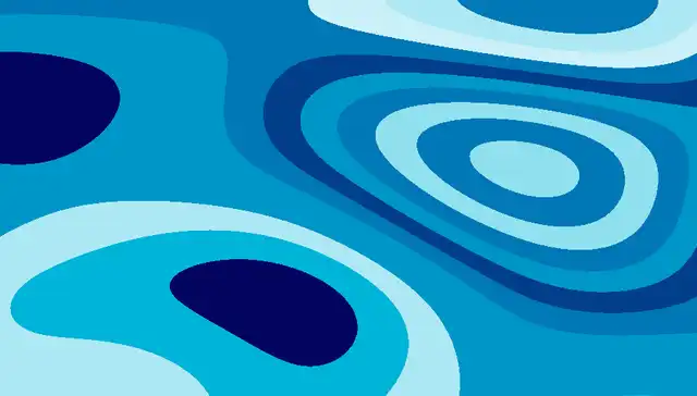 golf Abstract blue shapes with varying shades form a pattern resembling topographical lines on a map or waves. The design has a fluid, dynamic quality, suitable for backgrounds or creative web design elements.