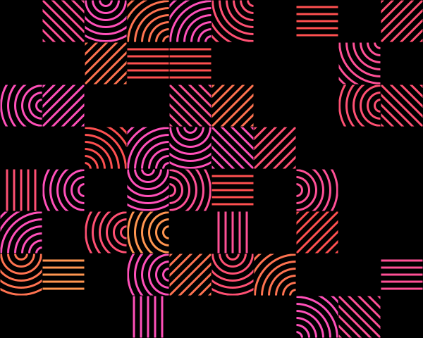 bauhaus5 Seamless geometric pattern with interlocking lines and shapes creating a maze-like effect suitable for background or wallpaper design in a modern website or application interface.