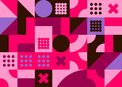 pattern Discover the vibrant world of 'Pattern,' an abstract geometric design interwoven with a colorful mosaic. This dynamic composition is ideal for websites seeking an artistic, modern background.