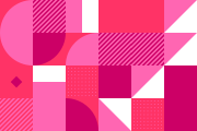 tsiguleva3 A modern abstract geometric background consisting of various shapes including circles and squares, some displaying diagonal stripes, suitable for web design or creative projects with a dynamic and vibrant layout.